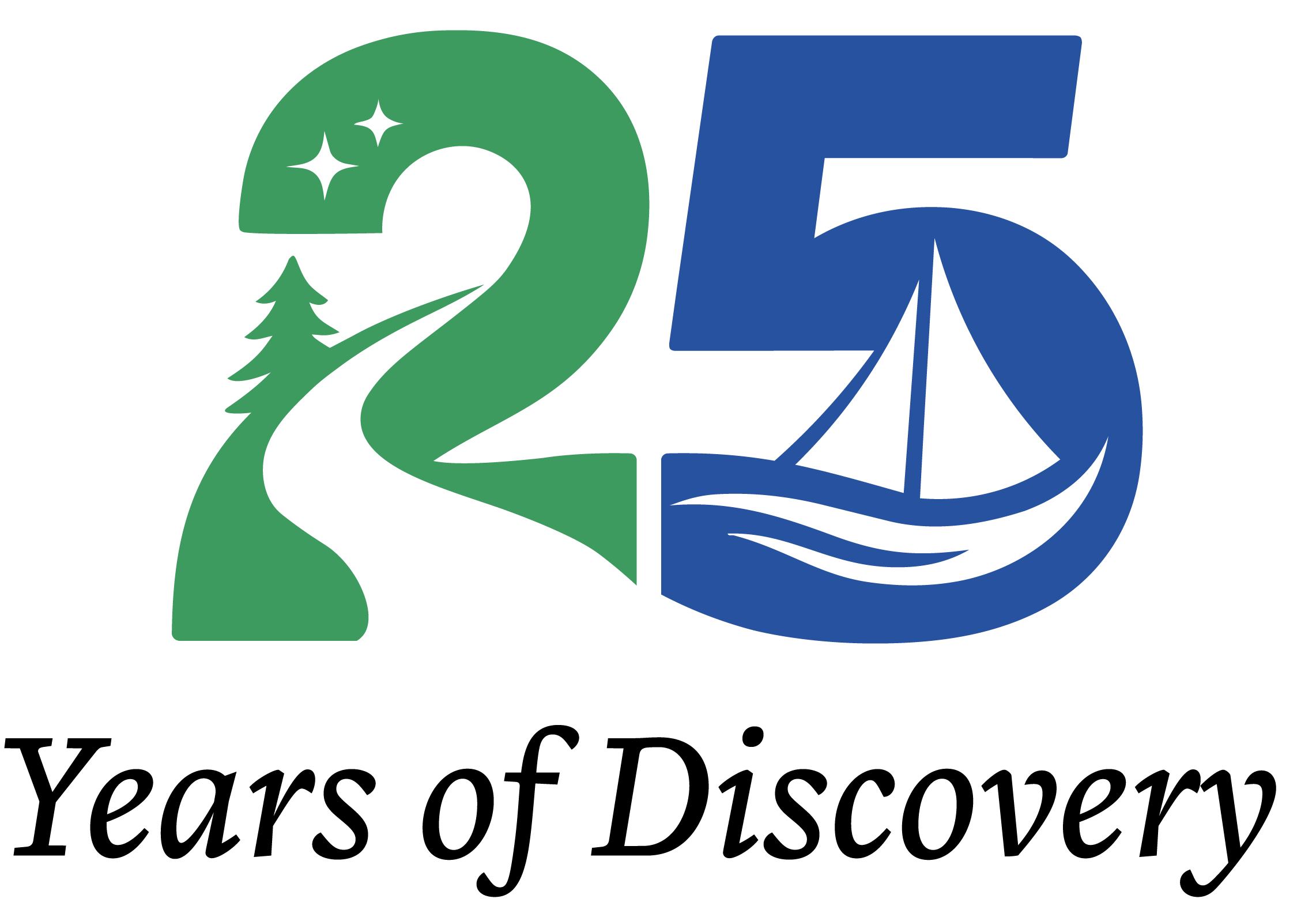 25th anniversary logo for Trails & Sails
